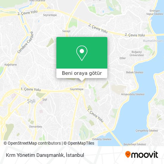 Krm Yönetim Danışmanlık harita