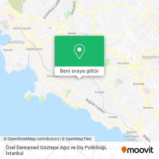 Özel Dentamed Göztepe Ağız ve Diş Polikliniği harita