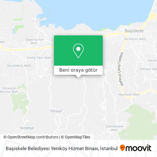 Başiskele Belediyesi Yeniköy Hizmet Binası harita