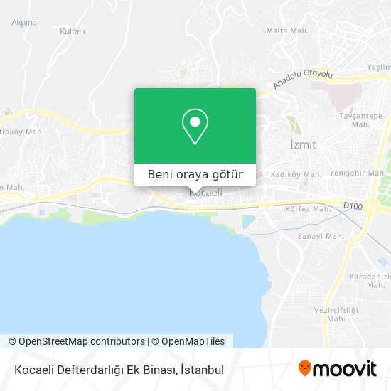 Kocaeli Defterdarlığı Ek Binası harita