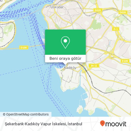 Şekerbank-Kadıköy Vapur İskelesi harita
