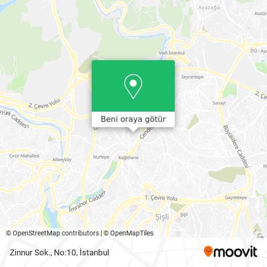 Zinnur Sok., No:10 harita