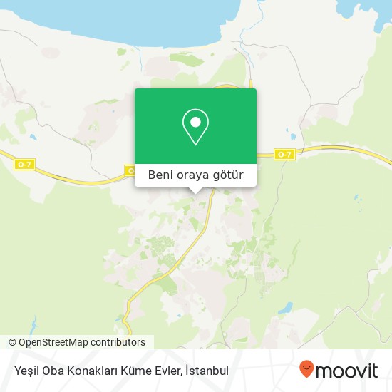 Yeşil Oba Konakları Küme Evler harita