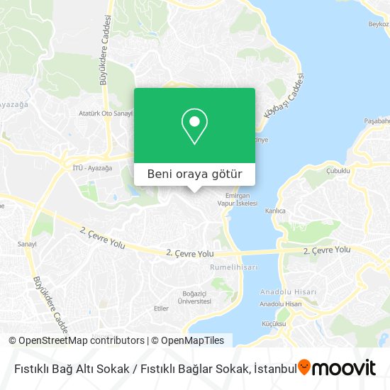 Fıstıklı Bağ Altı Sokak / Fıstıklı Bağlar Sokak harita