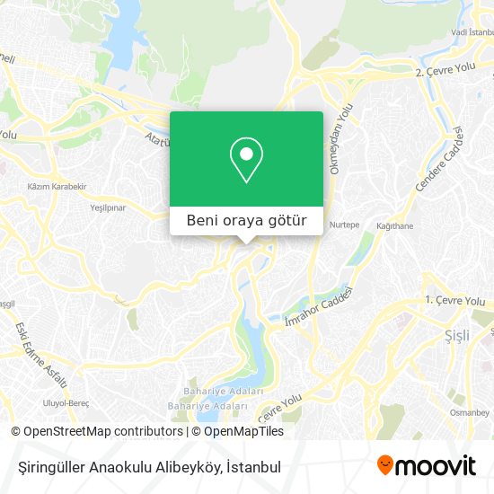 Şiringüller Anaokulu Alibeyköy harita