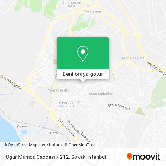 Ugur Mumcu Caddesi / 212. Sokak harita