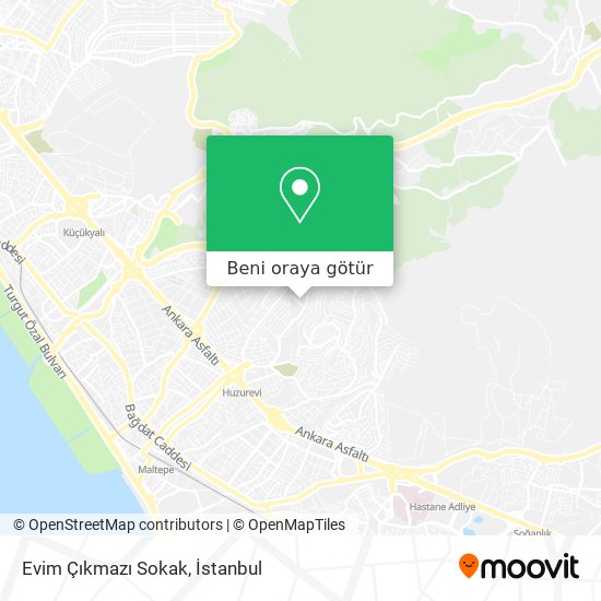Evim Çıkmazı Sokak harita