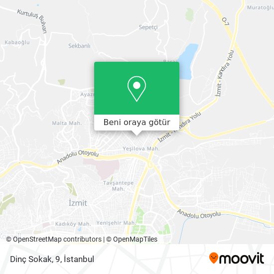 Dinç Sokak, 9 harita