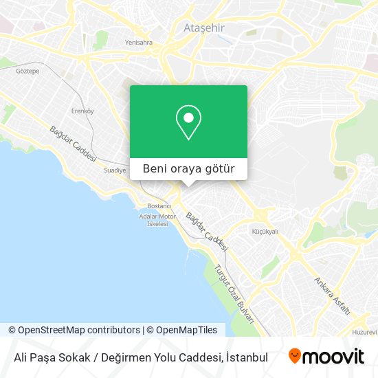 Ali Paşa Sokak / Değirmen Yolu Caddesi harita