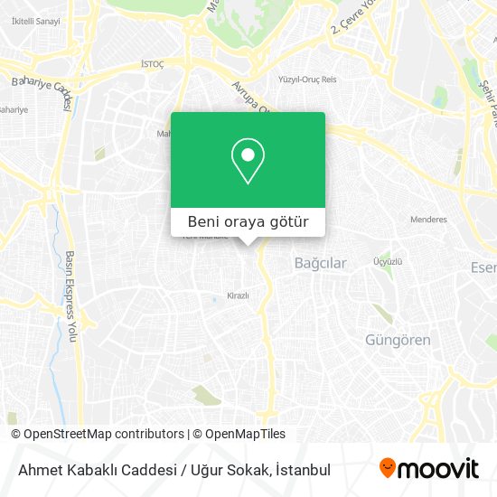 Ahmet Kabaklı Caddesi / Uğur Sokak harita