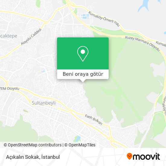 Açıkalın Sokak harita