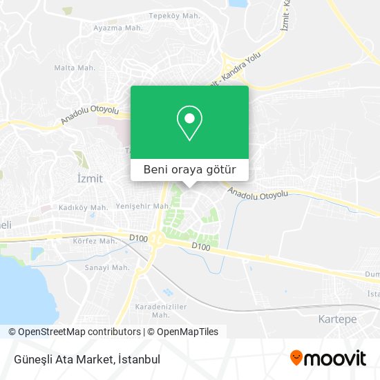 Güneşli Ata Market harita