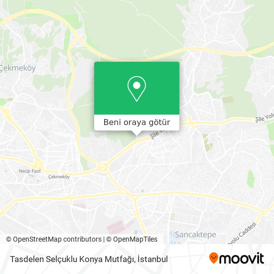 Tasdelen Selçuklu Konya Mutfağı harita