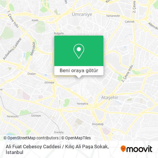 Ali Fuat Cebesoy Caddesi / Kılıç Ali Paşa Sokak harita