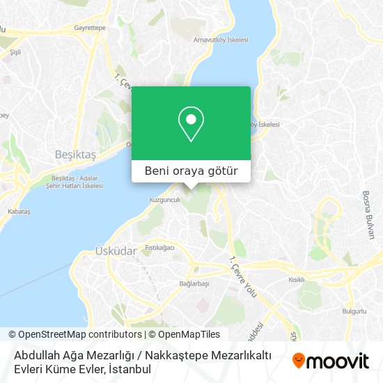 Abdullah Ağa Mezarlığı / Nakkaştepe Mezarlıkaltı Evleri Küme Evler harita