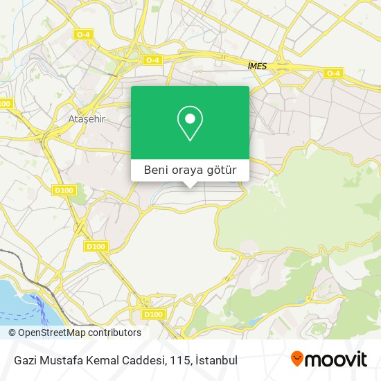 Gazi Mustafa Kemal Caddesi, 115 harita