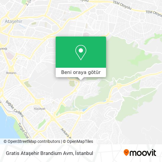 Gratis Ataşehir Brandium Avm harita