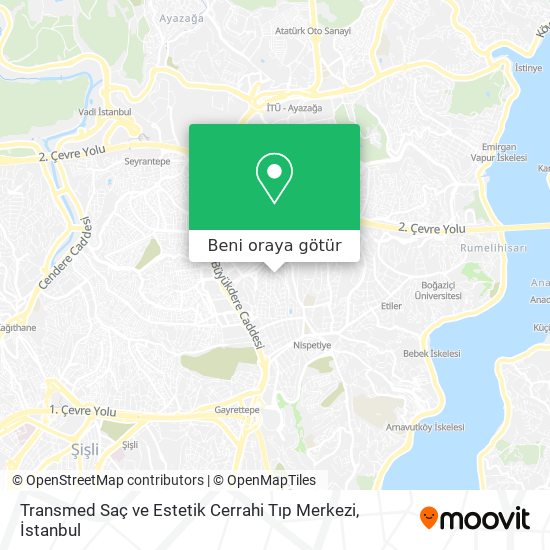 Transmed Saç ve Estetik Cerrahi Tıp Merkezi harita