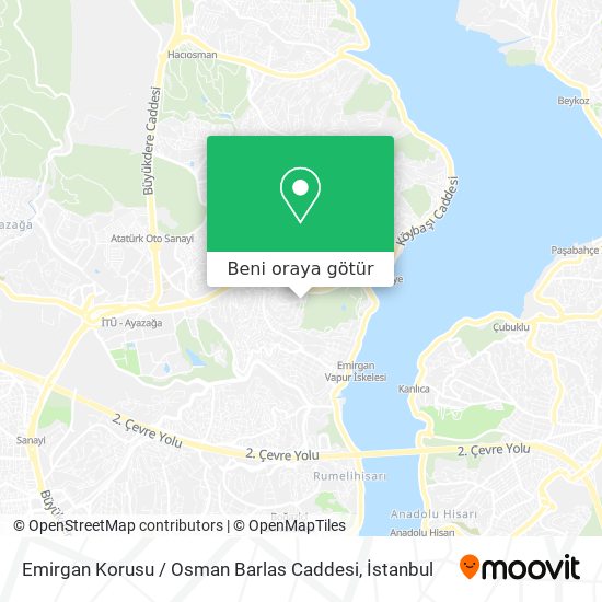 Emirgan Korusu / Osman Barlas Caddesi harita