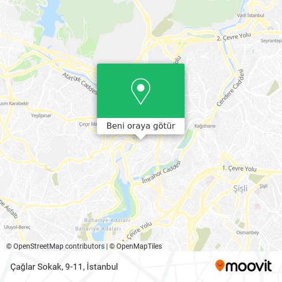 Çağlar Sokak, 9-11 harita