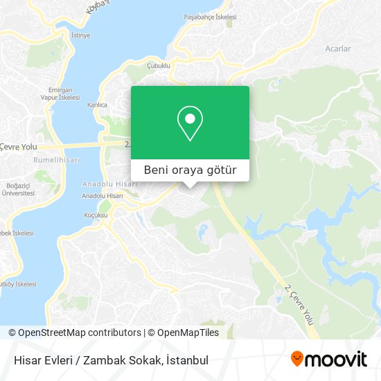 Hisar Evleri / Zambak Sokak harita