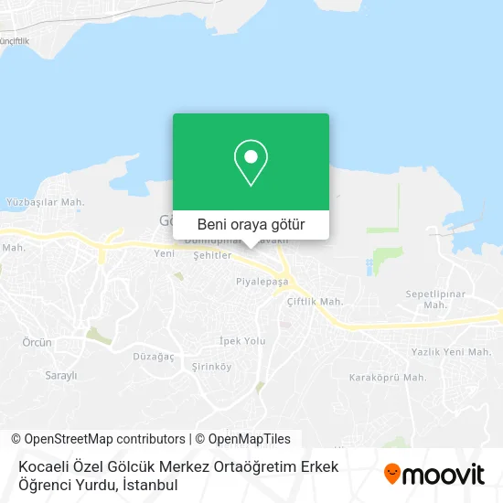 Kocaeli Özel Gölcük Merkez Ortaöğretim Erkek Öğrenci Yurdu harita