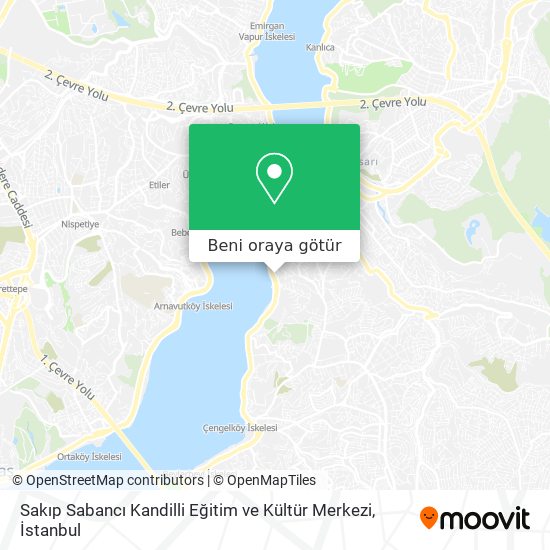 Sakıp Sabancı Kandilli Eğitim ve Kültür Merkezi harita