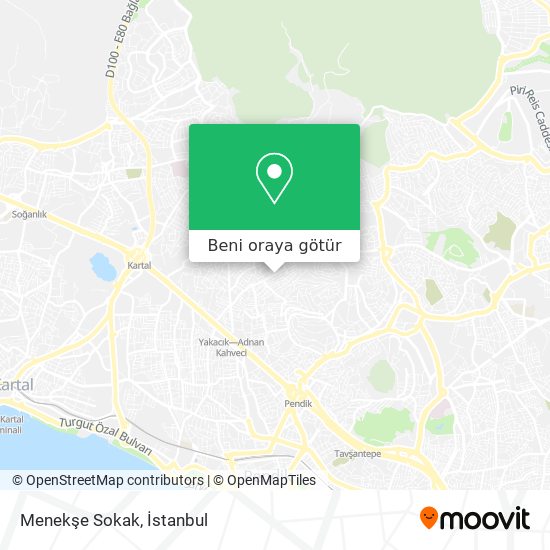 Menekşe Sokak harita