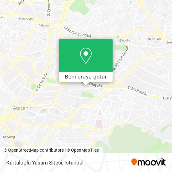 Kartaloğlu Yaşam Sitesi harita
