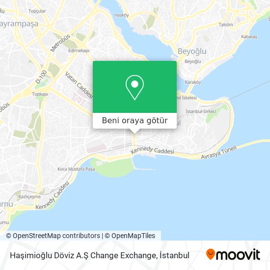 Haşimioğlu Döviz A.Ş Change Exchange harita