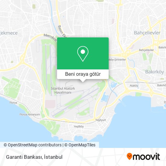 Garanti Bankası harita