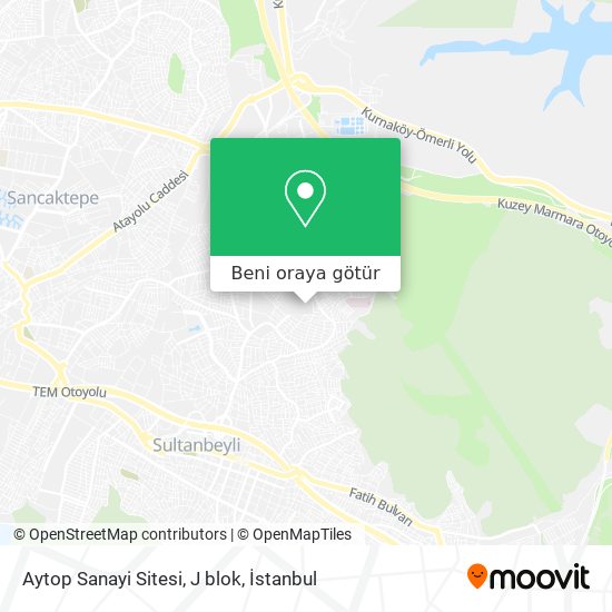 Aytop Sanayi Sitesi, J blok harita