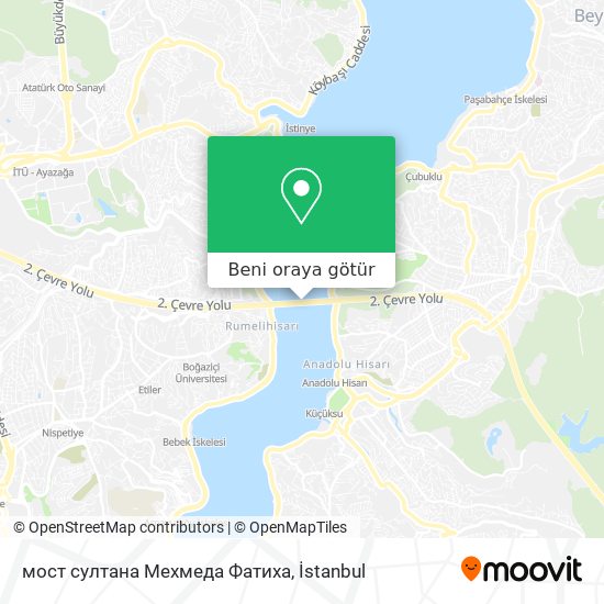 мост султана Мехмеда Фатиха harita