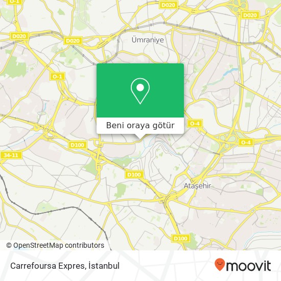 Carrefoursa Expres harita