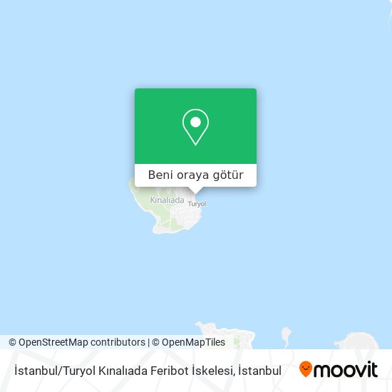 İstanbul / Turyol Kınalıada Feribot İskelesi harita