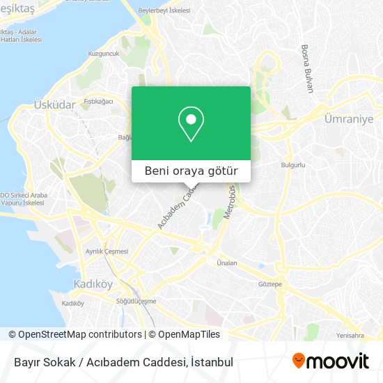 Bayır Sokak / Acıbadem Caddesi harita