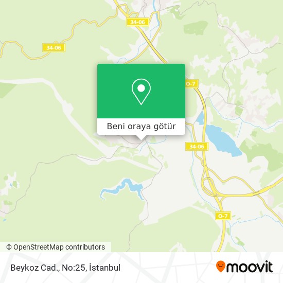 Beykoz Cad., No:25 harita