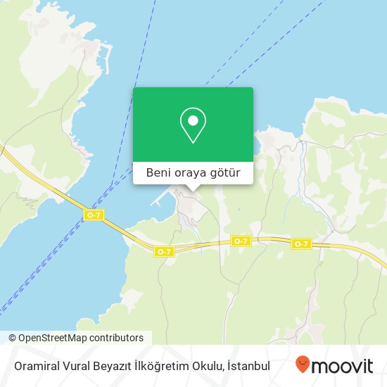Oramiral Vural Beyazıt İlköğretim Okulu harita