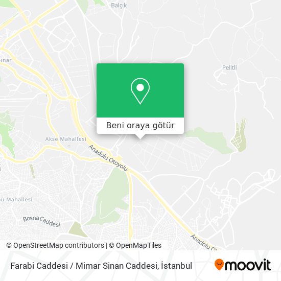 Farabi Caddesi / Mimar Sinan Caddesi harita