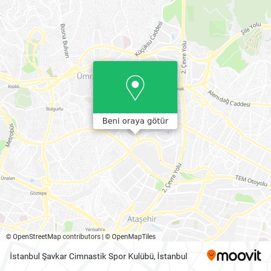 İstanbul Şavkar Cimnastik Spor Kulübü harita