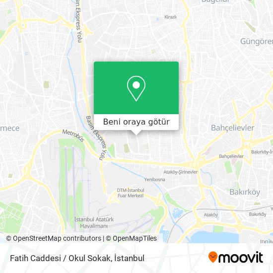 Fatih Caddesi / Okul Sokak harita