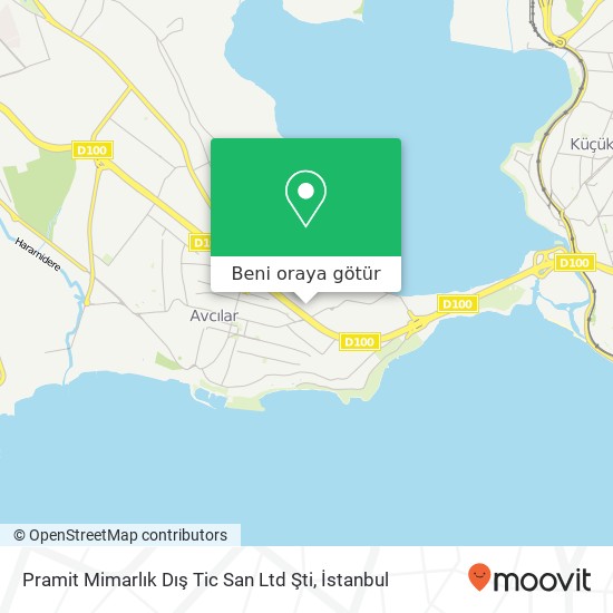 Pramit Mimarlık Dış Tic San Ltd Şti harita