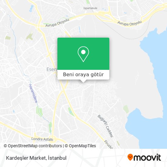 Kardeşler Market harita