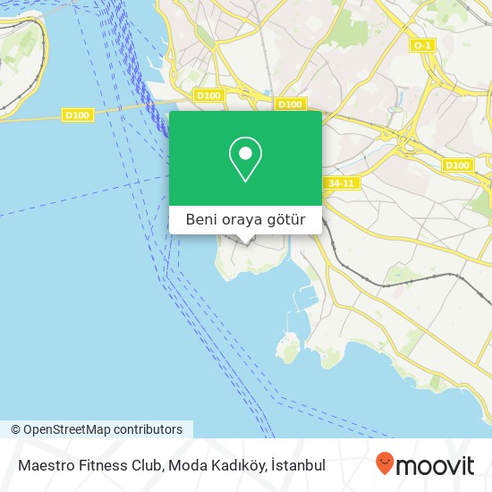Maestro Fitness Club, Moda Kadıköy harita