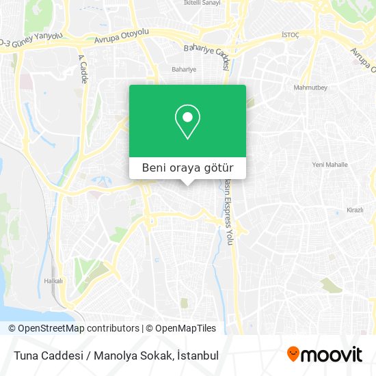 Tuna Caddesi / Manolya Sokak harita