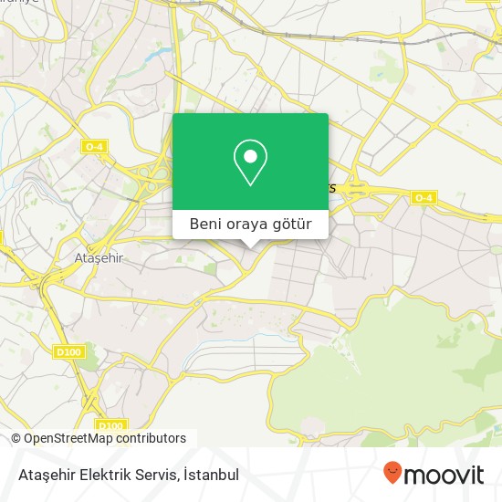 Ataşehir Elektrik Servis harita