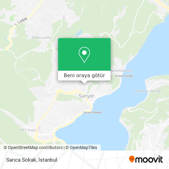 Sarıca Sokak harita