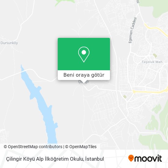 Çilingir Köyü Alp İlköğretim Okulu harita