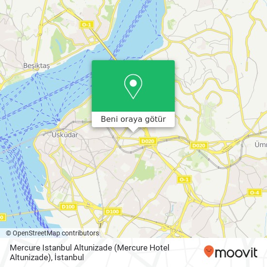 Mercure Istanbul Altunizade (Mercure Hotel Altunizade) harita