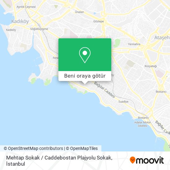 Mehtap Sokak / Caddebostan Plajyolu Sokak harita